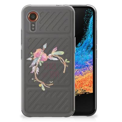 Samsung Galaxy Xcover 7 Telefoonhoesje met Naam Boho Text Samsung Galaxy Xcover 7 Telefoonhoesje met Naam Boho Text