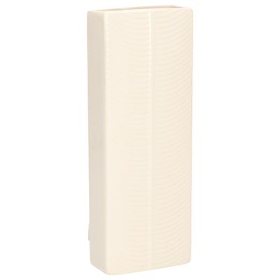Waterverdamper - ivoor wit - keramiek - 400 ml - radiatorbak luchtbevochtiger - 7,4 x 18,6 cm