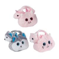 Take Me Home pluchen knuffel in tasje, 12cm