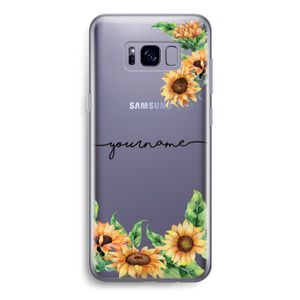 Zonnebloemen: Samsung Galaxy S8 Transparant Hoesje