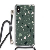 Terrazzo N°19: iPhone X Transparant Hoesje met koord