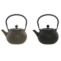 Theepot Home ESPRIT Zwart Beige Roestvrij staal Ijzer 1 L (2 Stuks)