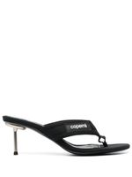 Coperni mules 65 mm à patch logo - Noir Coperni mules 65 mm à patch logo - Noir