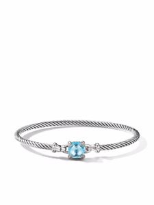 David Yurman bracelet Châtelaine en argent sterling serti de topaze et de diamants