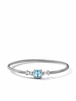 David Yurman bracelet Châtelaine en argent sterling serti de topaze et de diamants