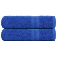 VidaXL Badhanddoeken frogn 2 st 100x150 cm 360 g/m² blauw
