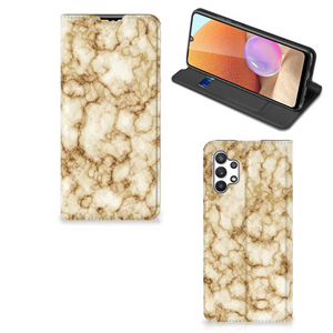 Samsung Galaxy A32 4G | A32 5G Enterprise Editie Standcase Marmer Goud