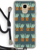 Sansevieria: Samsung Galaxy J6 (2018) Transparant Hoesje met koord