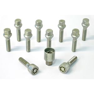 H&R Wielboutenset konisch M12x1.50 - Lengte 35mm - 10 stuks - incl. wielsloten HR1253501SET
