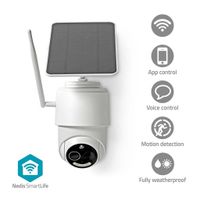 Nedis WIFICBO50WT Smartlife Camera Voor Buiten Wi-fi Full Hd 1080p Kiep En Kantel Ip65 Max. Batterijduur: 5 Maanden Cloud Opslag (optioneel) / Microsd (niet Inbegrepen) 5 V Dc Met Bewegingssensor Nachtzicht Wit - thumbnail