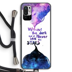 Stars quote: Xiaomi Redmi Note 10 5G Transparant Hoesje met koord