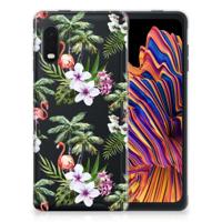 Samsung Xcover Pro | TPU Hoesje | Flamingo Palms