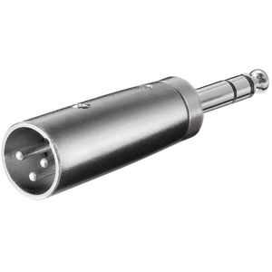 goobay XLR Adapter, AUX jack 6,35mm stereo male naar XLR male adapter