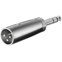 goobay XLR Adapter, AUX jack 6,35mm stereo male naar XLR male adapter - thumbnail