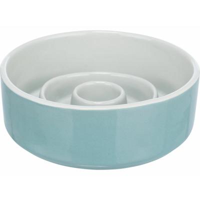 Voerbak voor honden Trixie Slow Feeding Blauw Grijs Ø 14 cm 450 ml