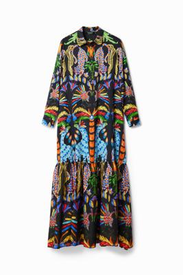 Maxi-overhemdjurk Stella Jean - BLACK - XL