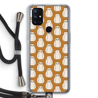Uilen: OnePlus Nord N10 5G Transparant Hoesje met koord