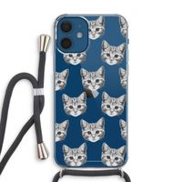 Kitten: iPhone 12 Transparant Hoesje met koord