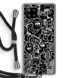 Vexx Black City : Samsung Galaxy A42 5G Transparant Hoesje met koord