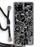 Vexx Black City : Samsung Galaxy A42 5G Transparant Hoesje met koord
