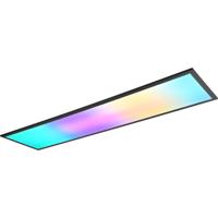 LED Plafondlamp 31W RGBW Dimbaar met Afstandsbediening - Mat Zwart - Trion Atex