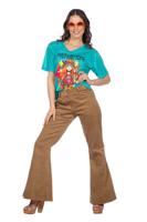 T-shirt hippie blauw