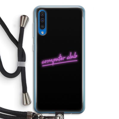 Vice Black: Samsung Galaxy A50 Transparant Hoesje met koord