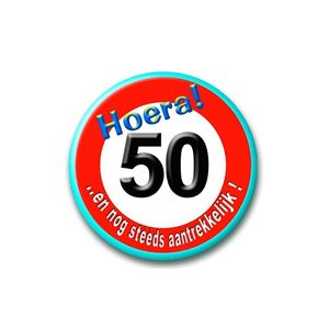 Leeftijd button 50 jaar