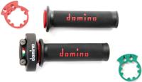 Domino gasdraaigreep armatuur "xm2". throttle grips alu sw 2-pull,handleg xm2