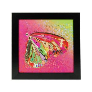 Roze Schilderij Vlinder