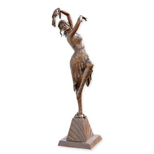 BRONZEN ART DECO DANSERES