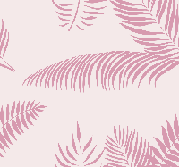 Grote palmbladeren behang roze