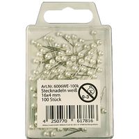 Kopspelden - 100x stuks - Wit - 16 mm