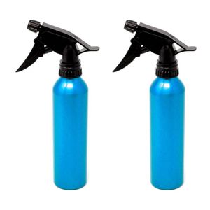 Waterverstuiver - 2x - blauw - aluminium - 300 ml