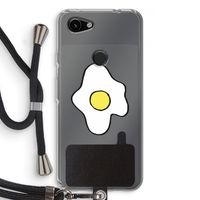 Spiegelei: Pixel 3a Transparant Hoesje met koord