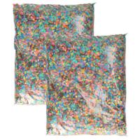BOLAND Confetti - 2x - 1 kilo - multicolor - papier - versiering - feestdecoratie