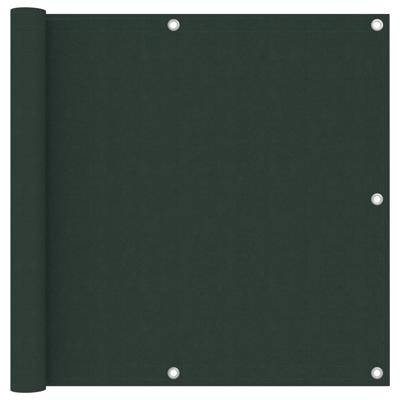 VidaXL Balkonscherm 90x400 cm oxford stof donkergroen