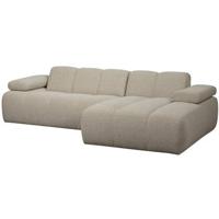 WOOOD chaise longue rechts Mojo - Bouclé - Beige Melange