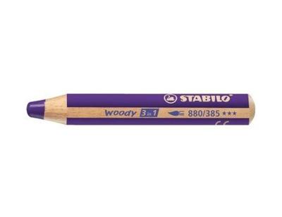 Stabilo Woody potlood - 3 in 1 - violet