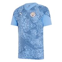 PUMA Manchester City Trainingsshirt 2023-2024 Lichtblauw Blauw Wit - thumbnail