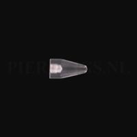 Spike 1.6 mm acryl transparant groot
