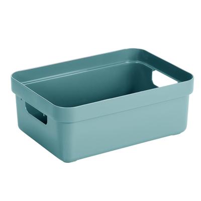 Sunware Opbergbox - kunststof - blauwgroen - 9 liter - Opbergbakken - Opbergmanden