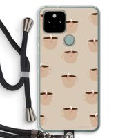 Morning coffee: Pixel 5 Transparant Hoesje met koord