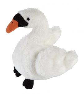 Ravensden Pluche knuffeldier - witte zwaan - 15 cm - vogels   -