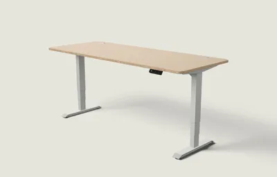 Desktronic HomePro bureau Grijs / Bamboe / 200x80 cm