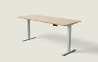 Desktronic HomePro bureau Grijs / Bamboe / 200x80 cm