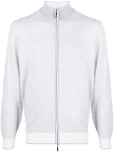 Doriani Cashmere cardigan en cachemire à col montant zippé - Gris