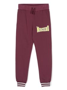 Moschino Kids pantalon de jogging à logo imprimé - Rose