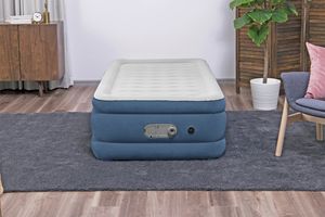 Bestway AlwayzAire Dubbele Luchtmatras met Ingebouwde Dubbele Pomp en Antimicrobiële Coating 1.91 m x 97 cm x 46 cm