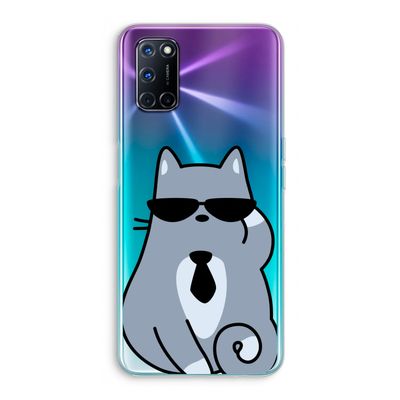 Cool cat: Oppo A72 Transparant Hoesje